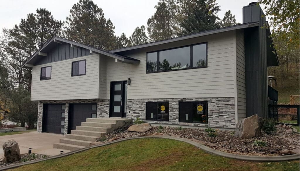 New Windows Installed with Siding Replacement by Ghost Canyon Exteriors in Rapid City